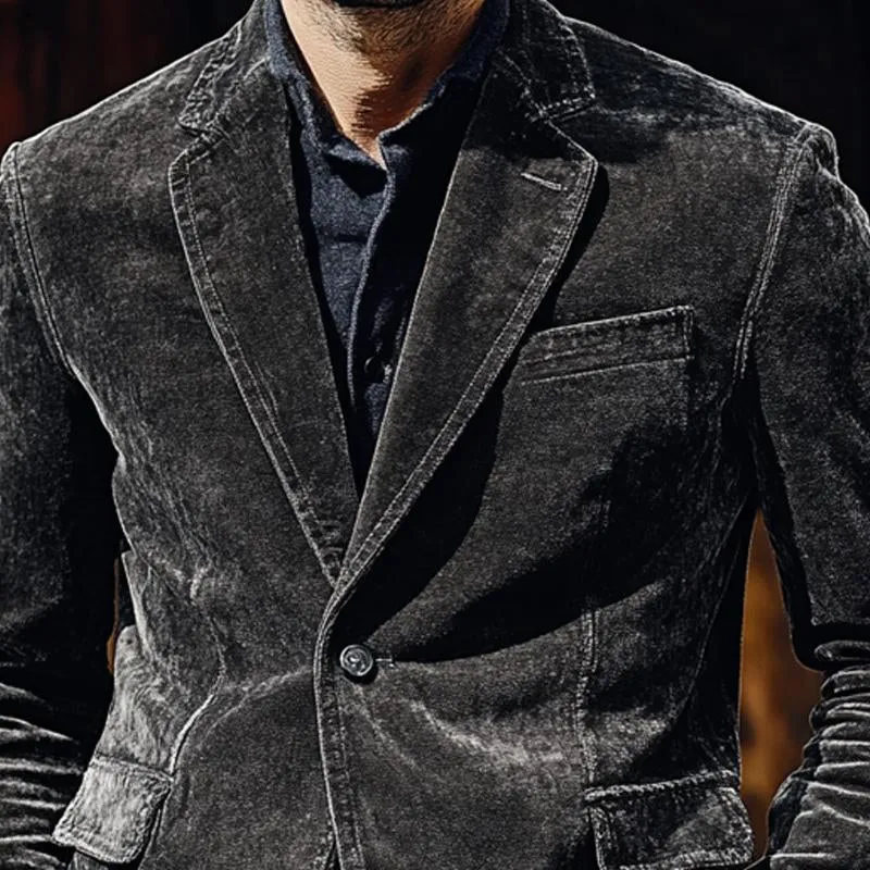 Men's Vintage Velvet Multi-Pocket Blazer 32736465X sold by Manly product image thumbnail 2
