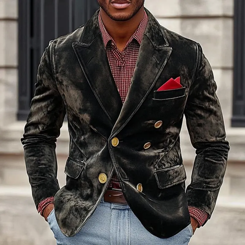 Men's Vintage Velvet Double Breasted Blazer 35718495X sold by Manly product image thumbnail 3