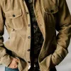 Men's Corduroy Lapel Single Breasted Shirt Jacket 31217225X sold by Manly