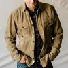 Men's Corduroy Lapel Single Breasted Shirt Jacket 31217225X sold by Manly