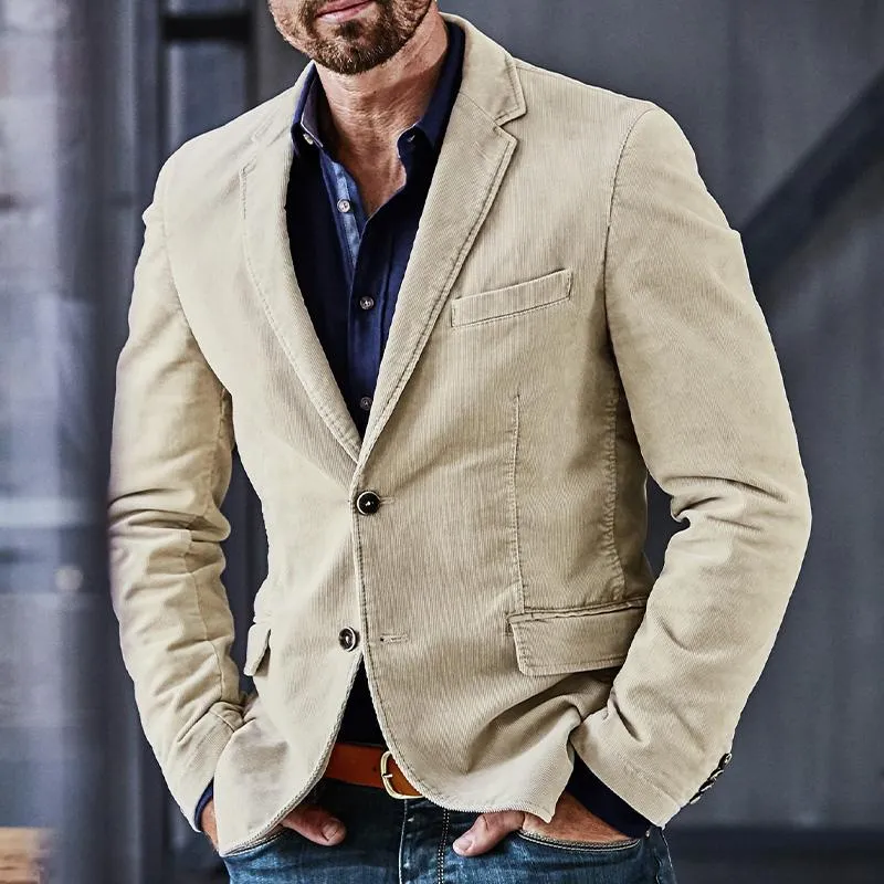 Men's Solid Corduroy Single Breasted Blazer 81299920X sold by Manly product image thumbnail 2