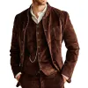 Men's Vintage Corduroy Stand Collar Single Breasted Blazer 06690068X sold by Manly