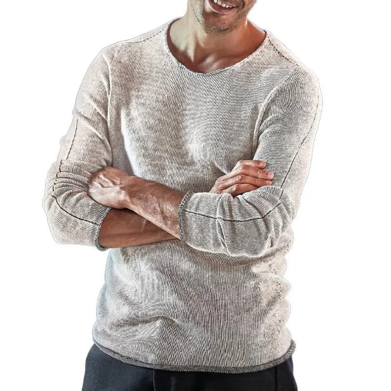 Men's Blended Crew Neck Knitted Sweater 97255909X sold by Manly