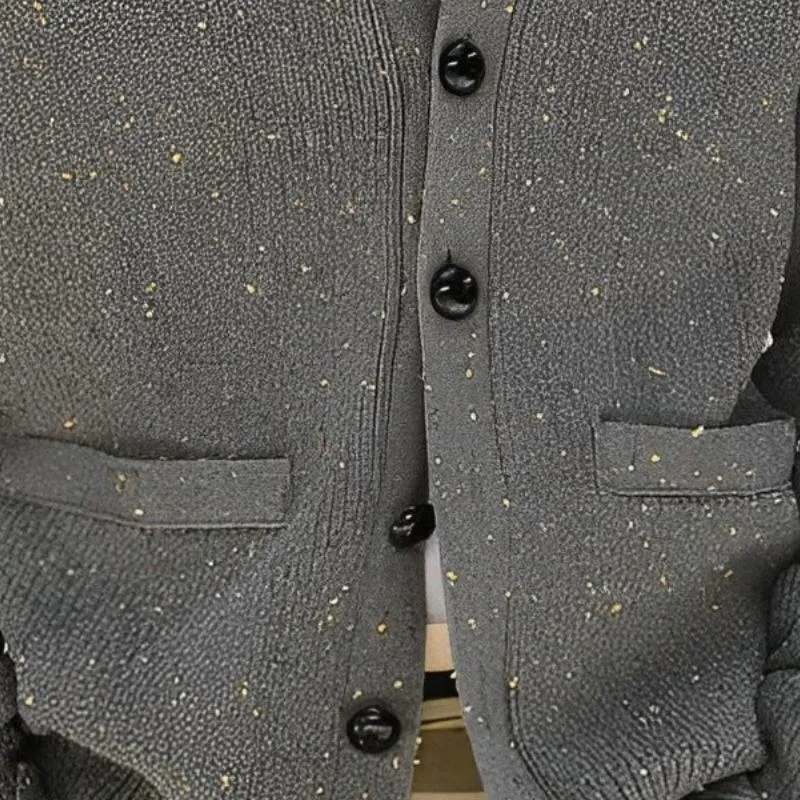 Men's Casual V-neck Single-breasted Loose Knitted Cardigan 95293255M sold by Manly product image thumbnail 3