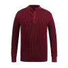 Men's Casual Stand Collar Button Loose Pullover Knitted Sweater 05609416M sold by Manly