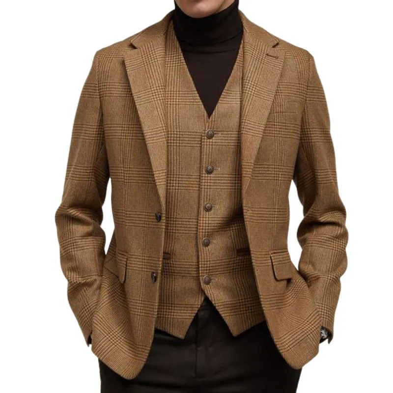 Men's Retro Two Button Striped Blazer 63199771U sold by Manly