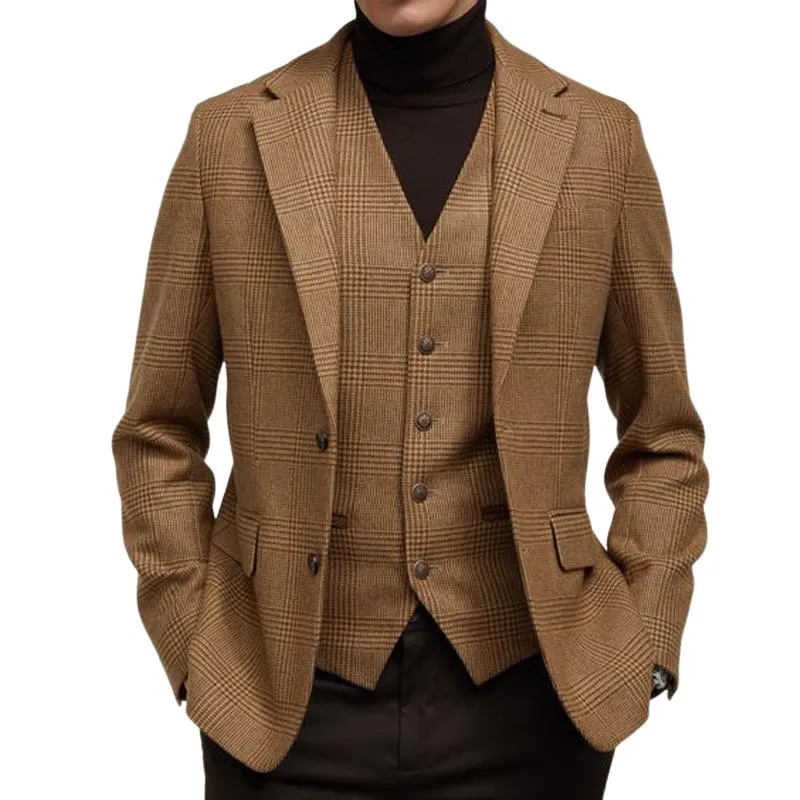 Men's Retro Two Button Striped Blazer 63199771U sold by Manly