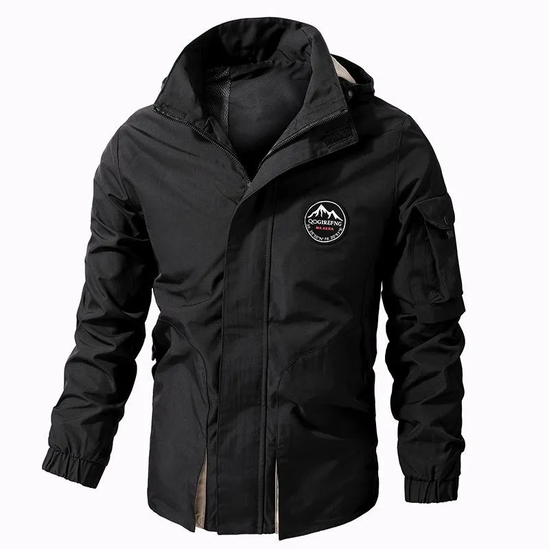 Men's Casual Zip-up Hooded Jacket 68621754U sold by Manly product image thumbnail 4