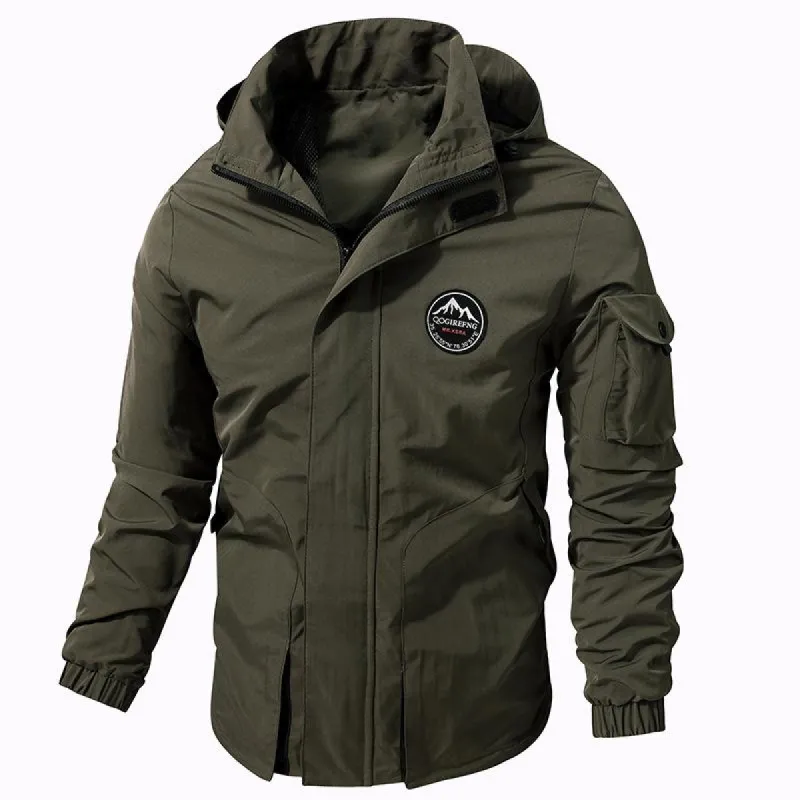 Men's Casual Zip-up Hooded Jacket 68621754U sold by Manly