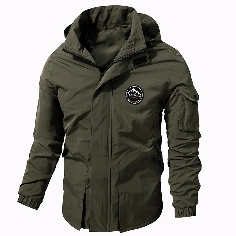 Men's Casual Zip-up Hooded Jacket 68621754U sold by Manly