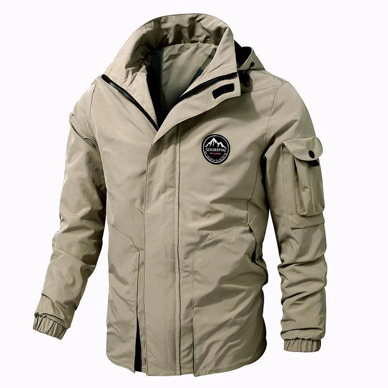 Men's Casual Zip-up Hooded Jacket 68621754U sold by Manly product image thumbnail 3