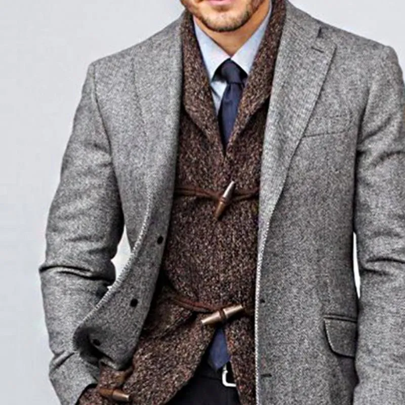 Men's Retro Casual Single Breasted Mid-Length Coat 16516896TO sold by Manly product image thumbnail 3