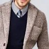Men's Retro Casual Lapel Pocket Knit Cardigan 35339952TO sold by Manly