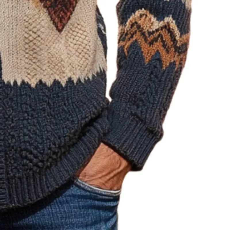Men's Vintage Knitted Jacquard Cardigan 33328242F sold by Manly product image thumbnail 3