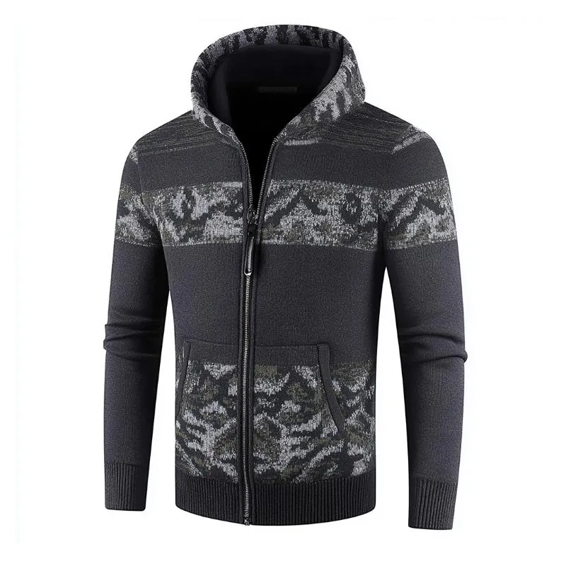 Men's Sportswear Jacquard Hooded Cardigan 69014582F sold by Manly