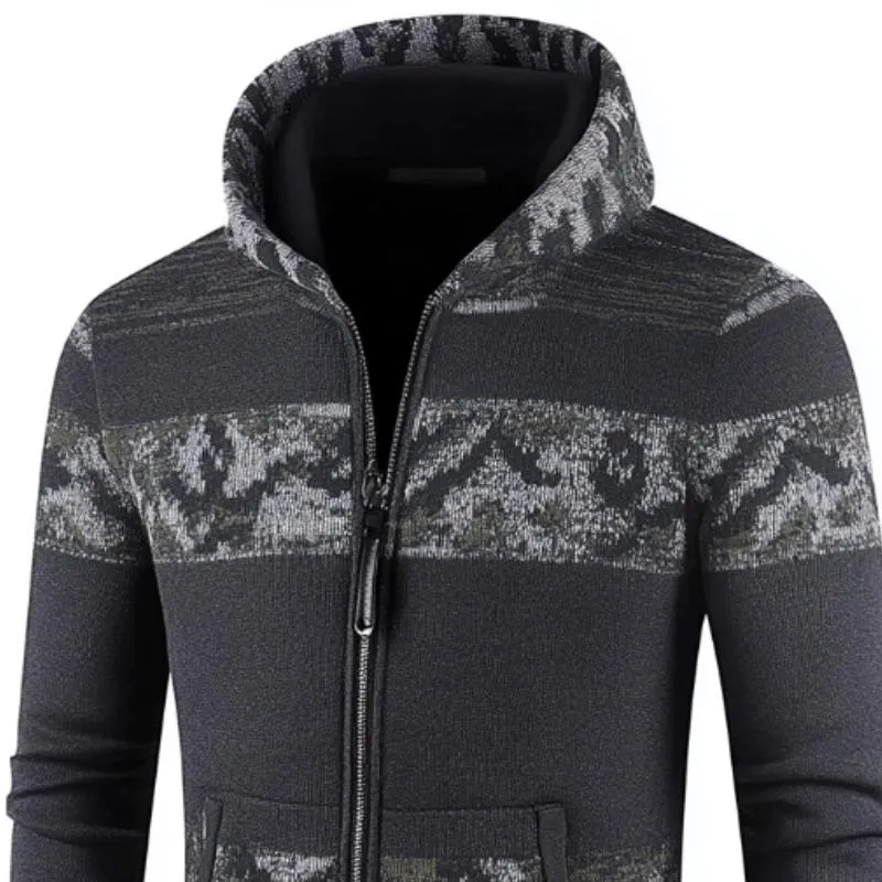 Men's Sportswear Jacquard Hooded Cardigan 69014582F sold by Manly product image thumbnail 2
