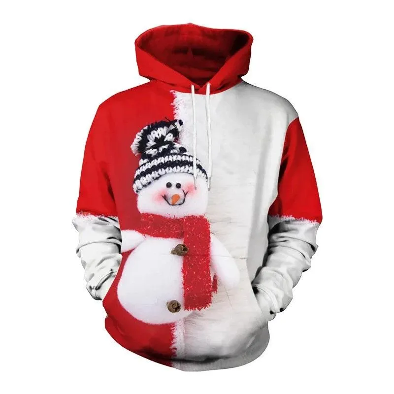 Men's Christmas Print Graffiti Casual Hoodie 17750496U sold by Manly product image thumbnail 2
