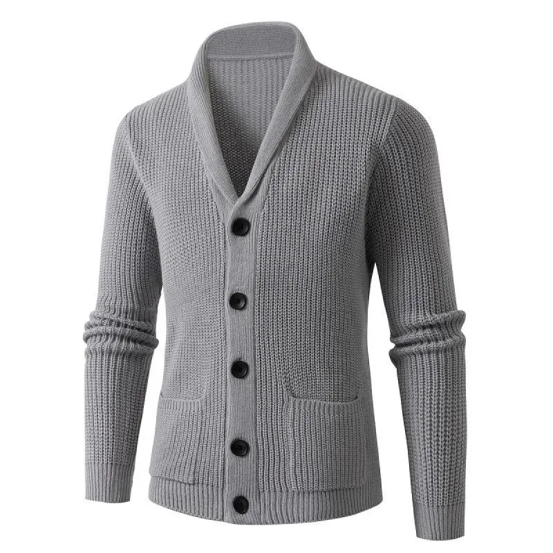 Men's Classic Simple Casual Button Pocket Cardigan 39097230K sold by Manly