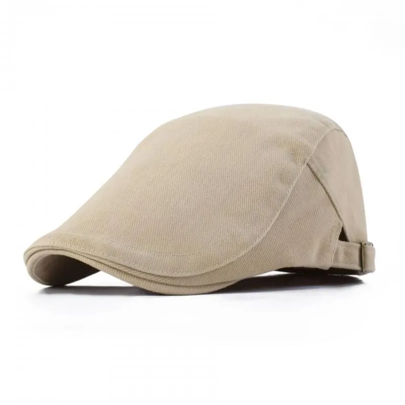 Men's Classic Casual Sun Visor Cotton Beret Hat 91343588K sold by Manly