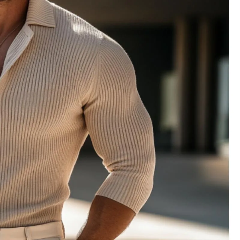 Men's Classic Slim Fit Comfort POLO collar Cotton Sweater 18447116K sold by Manly product image thumbnail 3