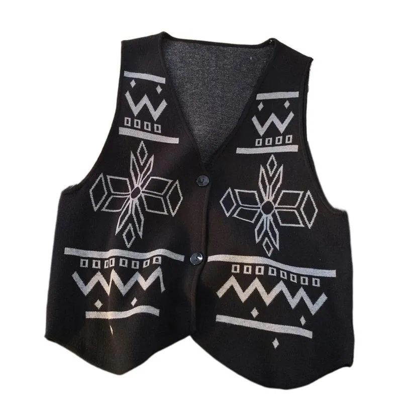 Men's Vintage Ethnic Jacquard Knit Vest 90241311Y sold by Manly product image thumbnail 4