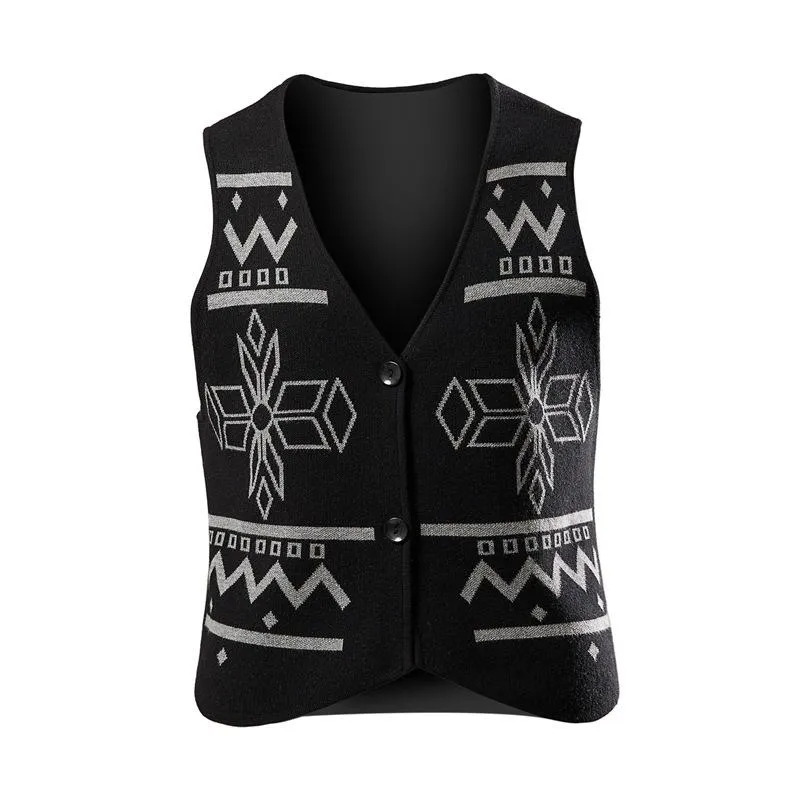 Men's Vintage Ethnic Jacquard Knit Vest 90241311Y sold by Manly product image thumbnail 2