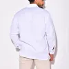 Men's Casual Cotton Linen Lapel Loose Long Sleeve Shirt 29623399M sold by Manly