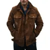 Men's Vintage Stand Collar Loose Multi-Pocket Suede Jacket 45946446K sold by Manly