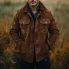 Men's Vintage Stand Collar Loose Multi-Pocket Suede Jacket 45946446K sold by Manly