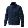 Men's Stand Collar Polar Fleece Casual Outdoor Jacket 64854778F sold by Manly