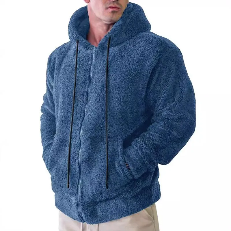 Men's Retro Casual Warm Hooded Jacket 58167191F sold by Manly