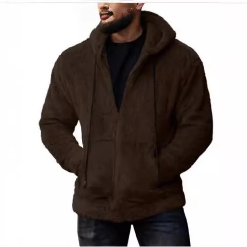 Men's Retro Casual Warm Hooded Jacket 58167191F sold by Manly product image thumbnail 4