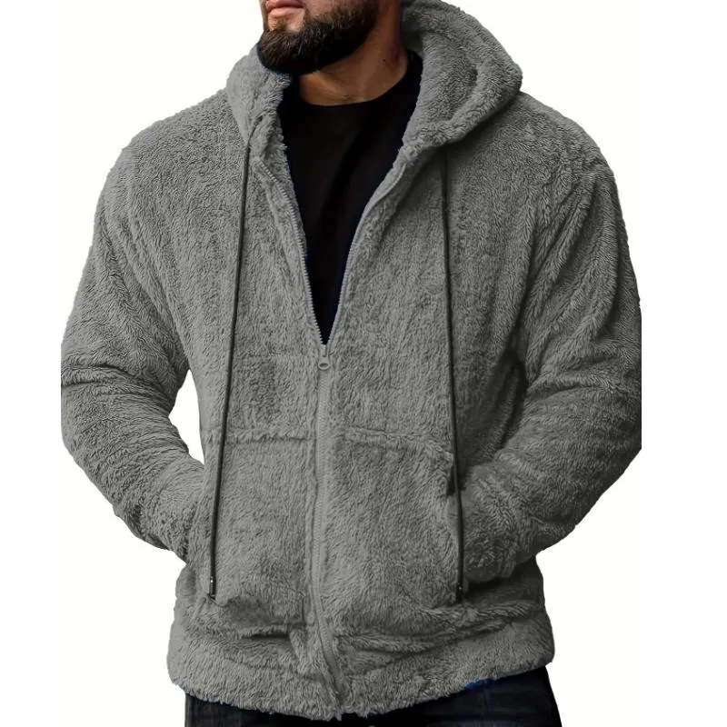 Men's Retro Casual Warm Hooded Jacket 58167191F sold by Manly product image thumbnail 2