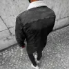 Men's Polar Fleece Composite Lapel Denim Jacket 77231371X sold by Manly
