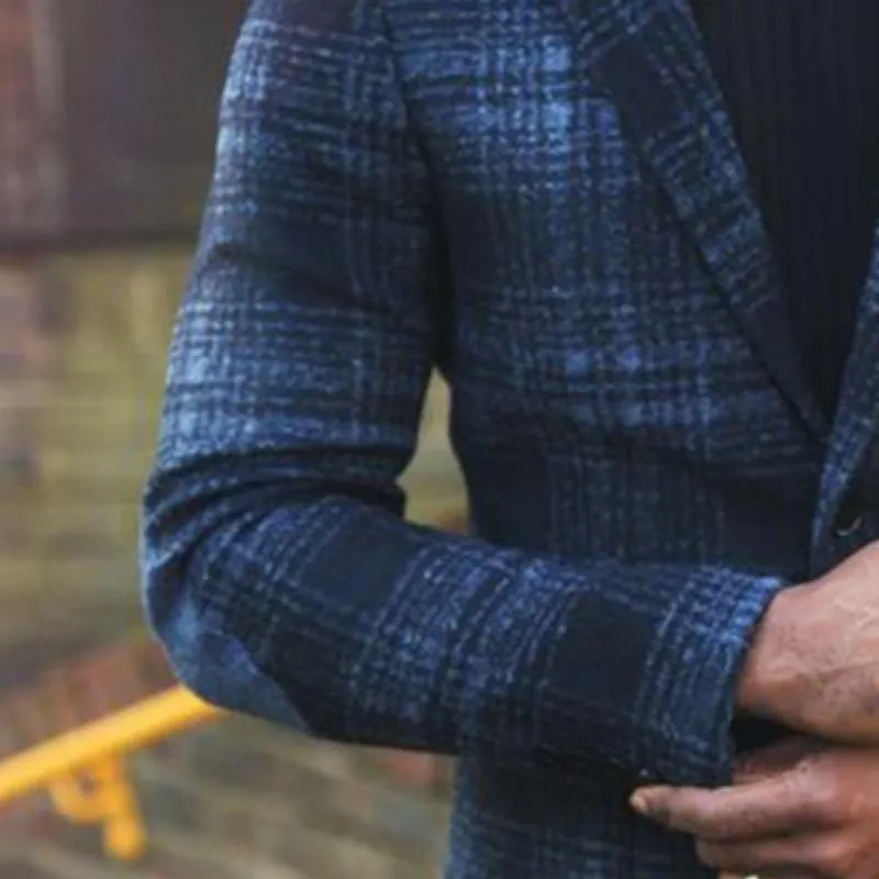Men's Retro Casual Plaid Print Blazer 13061191TO sold by Manly product image thumbnail 3