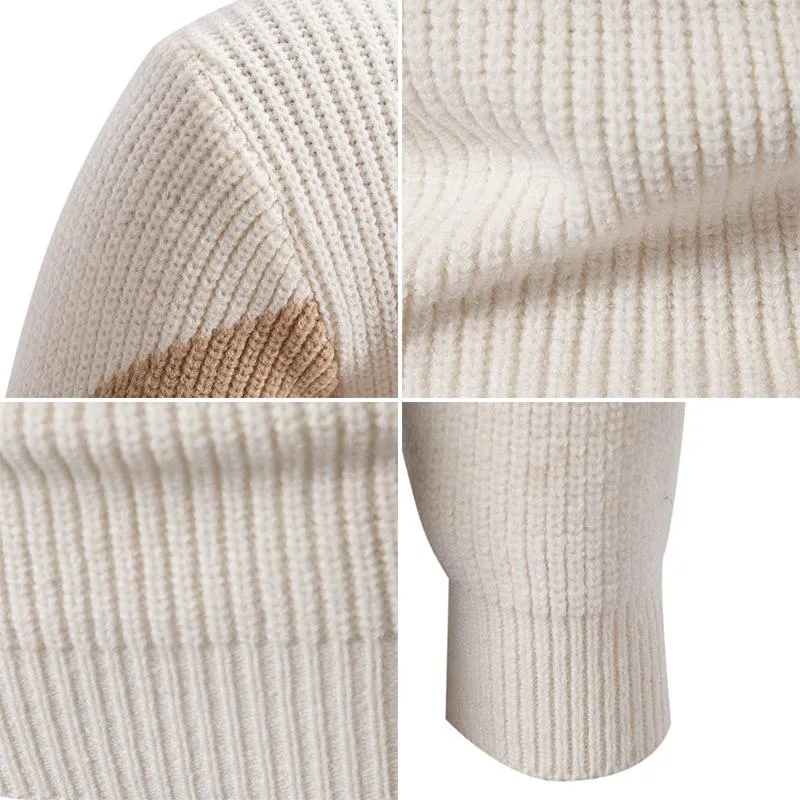 Men's Colorblock Half Turtleneck Knit Sweater 04653116U sold by Manly product image thumbnail 5