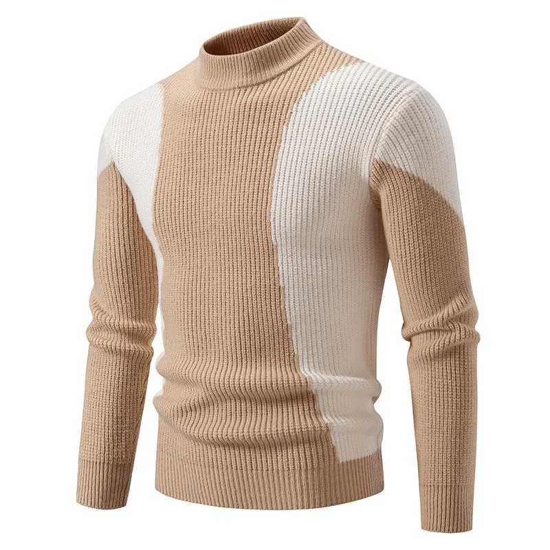 Men's Colorblock Half Turtleneck Knit Sweater 04653116U sold by Manly product image thumbnail 3