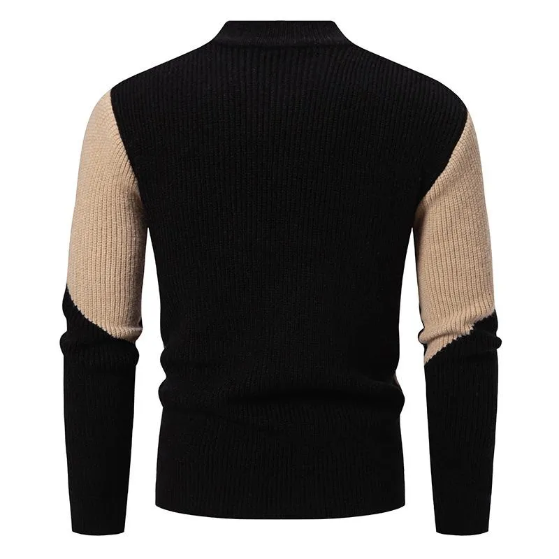 Men's Colorblock Half Turtleneck Knit Sweater 04653116U sold by Manly product image thumbnail 2
