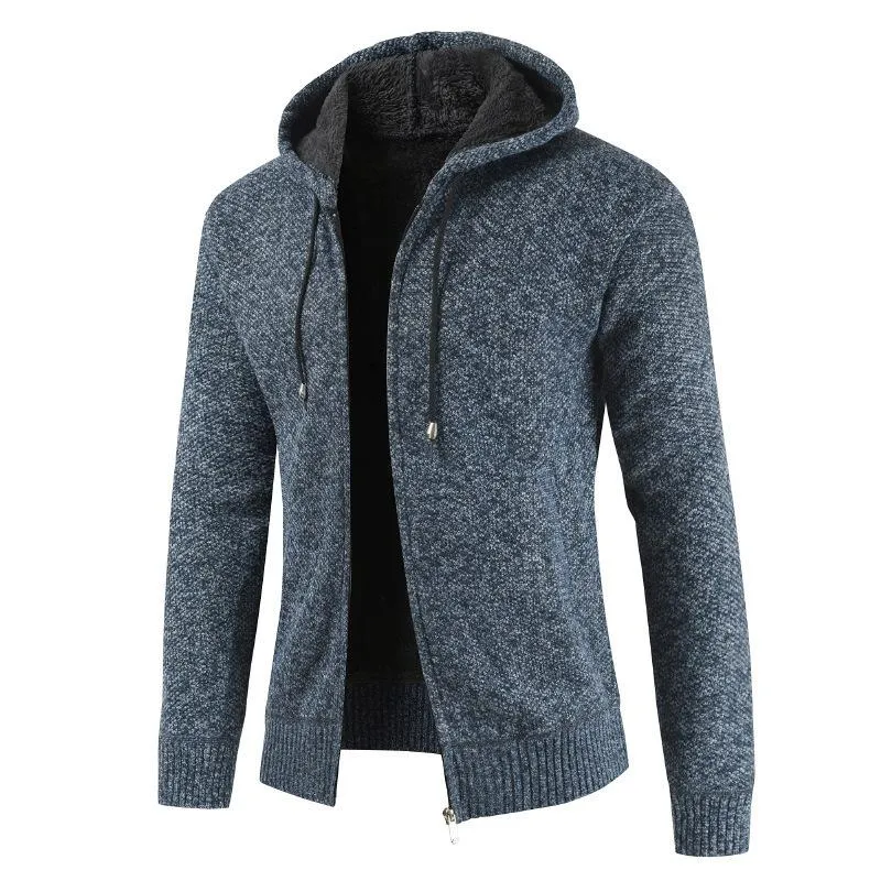 Men's Thick Hooded Cardigan Jacket 35476896F sold by Manly product image thumbnail 2