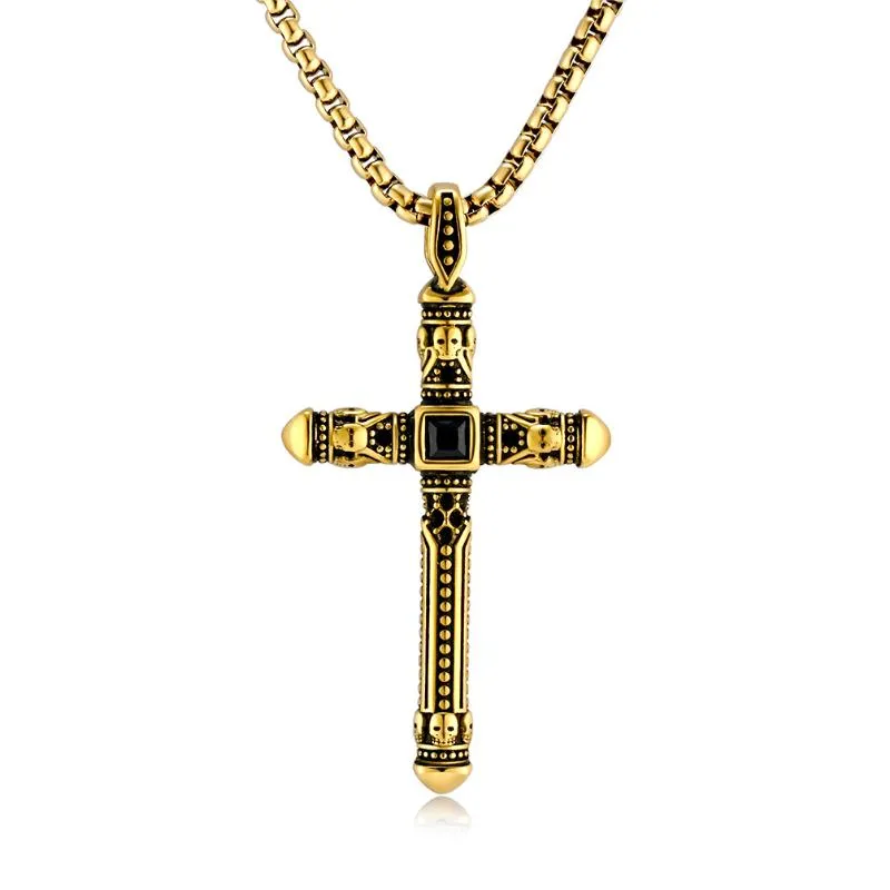 Retro Casual Personality Cross Necklace 48827160TO sold by Manly product image thumbnail 5