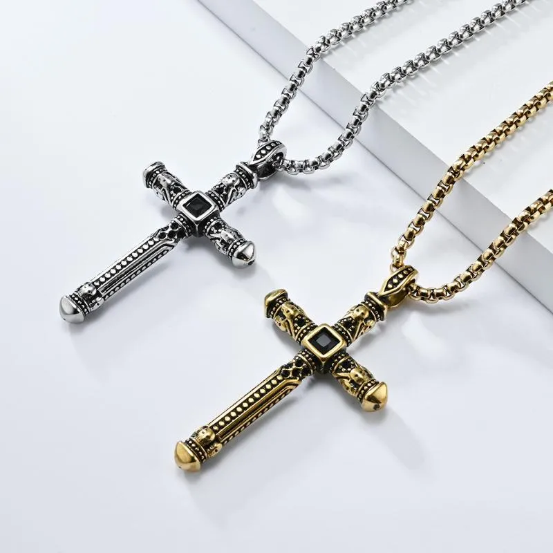 Retro Casual Personality Cross Necklace 48827160TO sold by Manly product image thumbnail 2