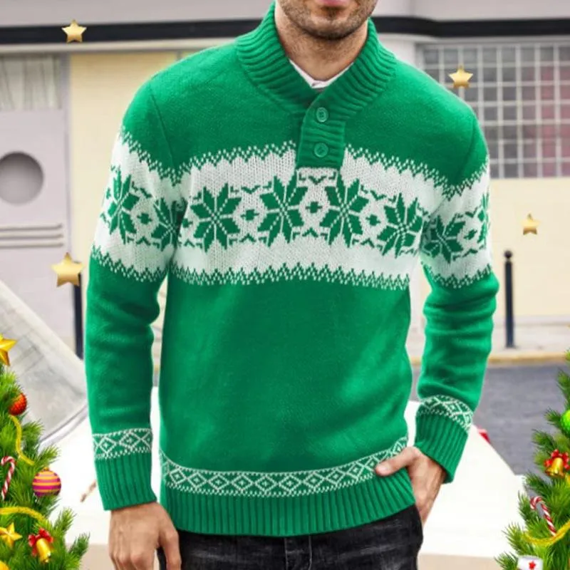 Men's Retro Casual Christmas Colorblock V-Neck Sweater 89282776TO sold by Manly product image thumbnail 5
