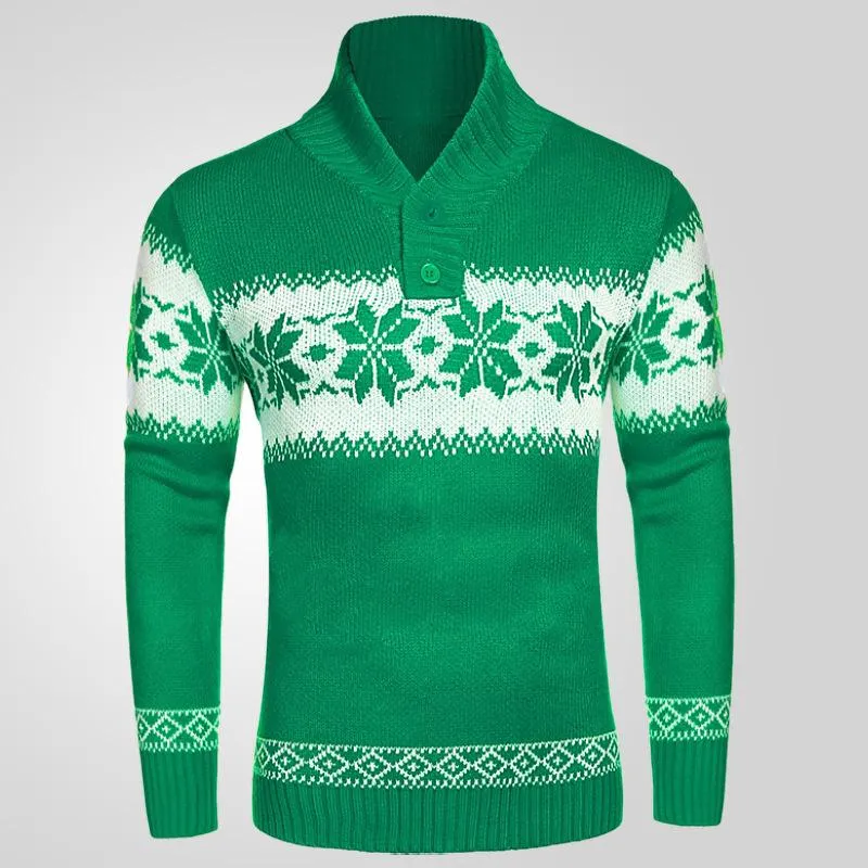 Men's Retro Casual Christmas Colorblock V-Neck Sweater 89282776TO sold by Manly product image thumbnail 3