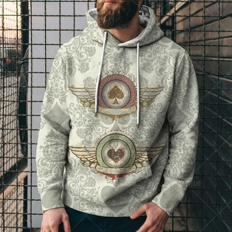 Men's Printed Loose Fit Hoodie 19908942U sold by Manly product image thumbnail 2