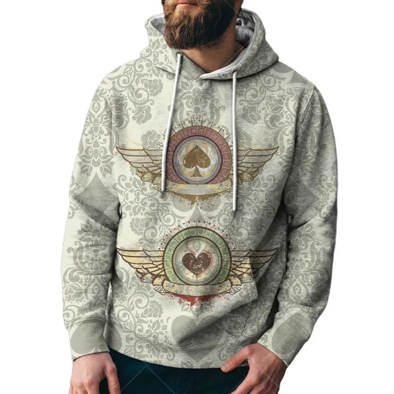 Men's Printed Loose Fit Hoodie 19908942U sold by Manly