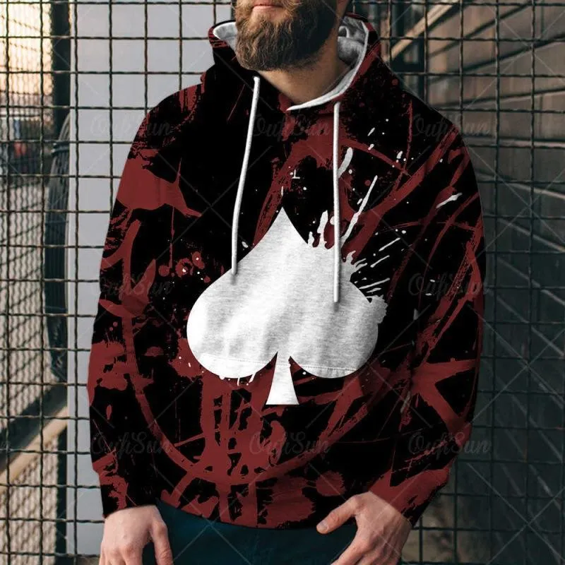 Men's Printed Loose Fit Hoodie 19908942U sold by Manly product image thumbnail 4