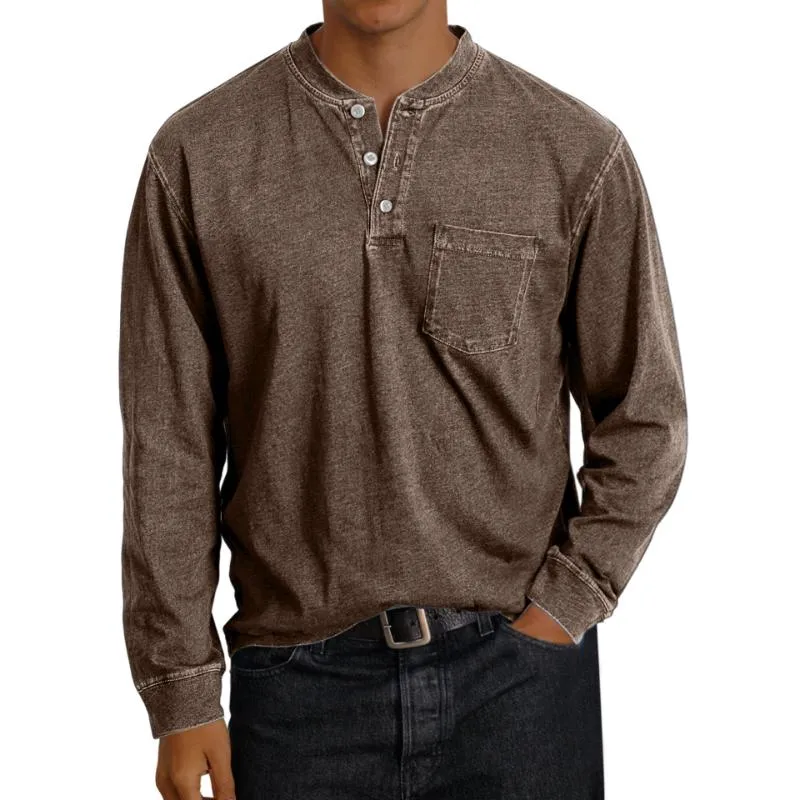 Men's Casual Printed Button-Down Long Sleeve T-Shirt 79284417Y sold by Manly product image thumbnail 2