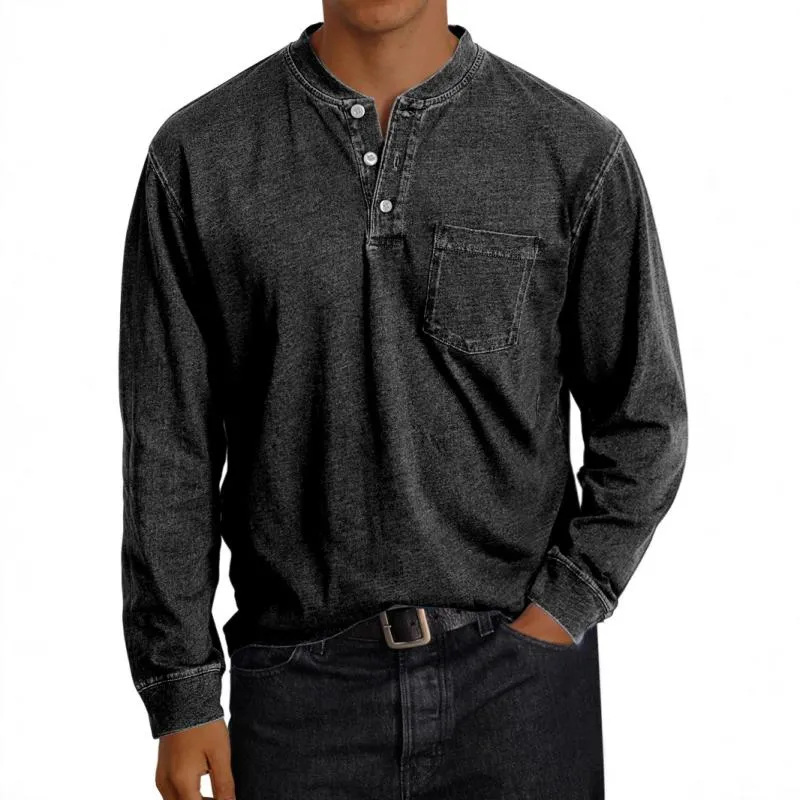 Men's Casual Printed Button-Down Long Sleeve T-Shirt 79284417Y sold by Manly