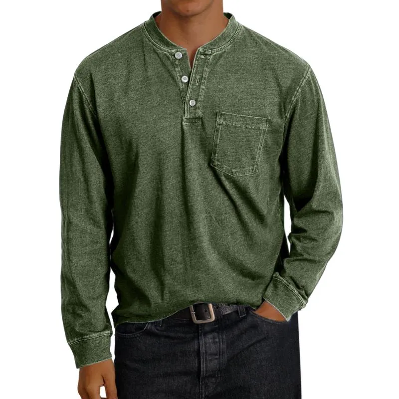 Men's Casual Printed Button-Down Long Sleeve T-Shirt 79284417Y sold by Manly product image thumbnail 5