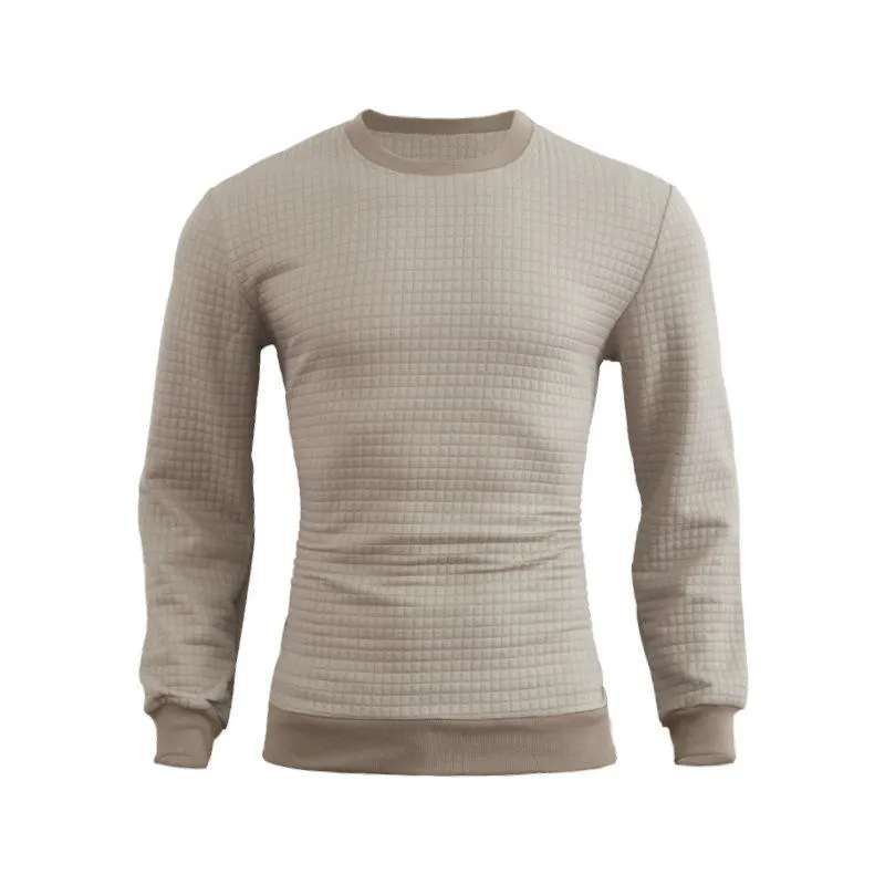 Men's Casual Crew Neck Waffle Sweater 24109627F sold by Manly